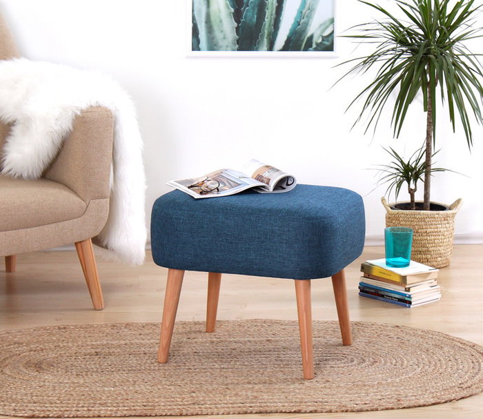 Atelier Del Sofa Puf Bohemio Azul